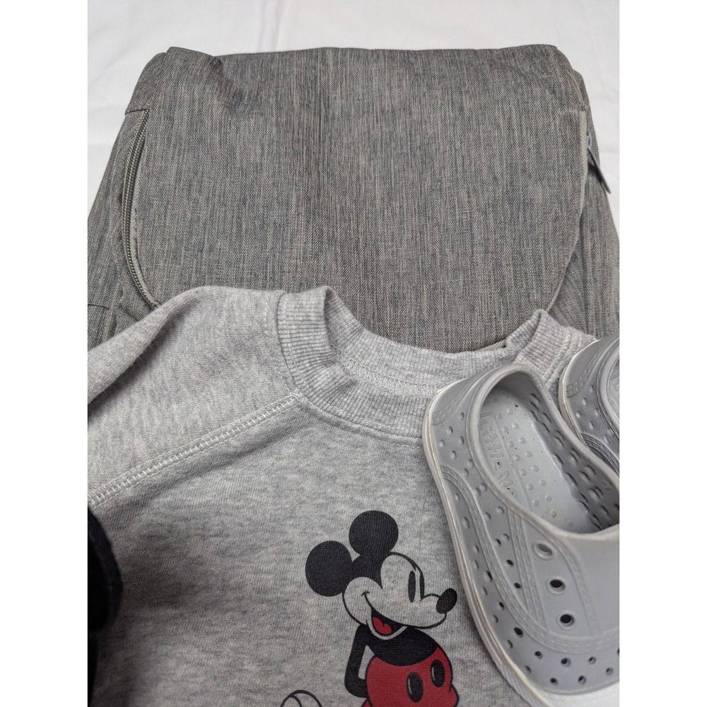 Disney Baby Mickey Mouse Bundle: Enfamil Diaper Bag + Sweatshirt + Shoes + Plush - Picture 6 of 16